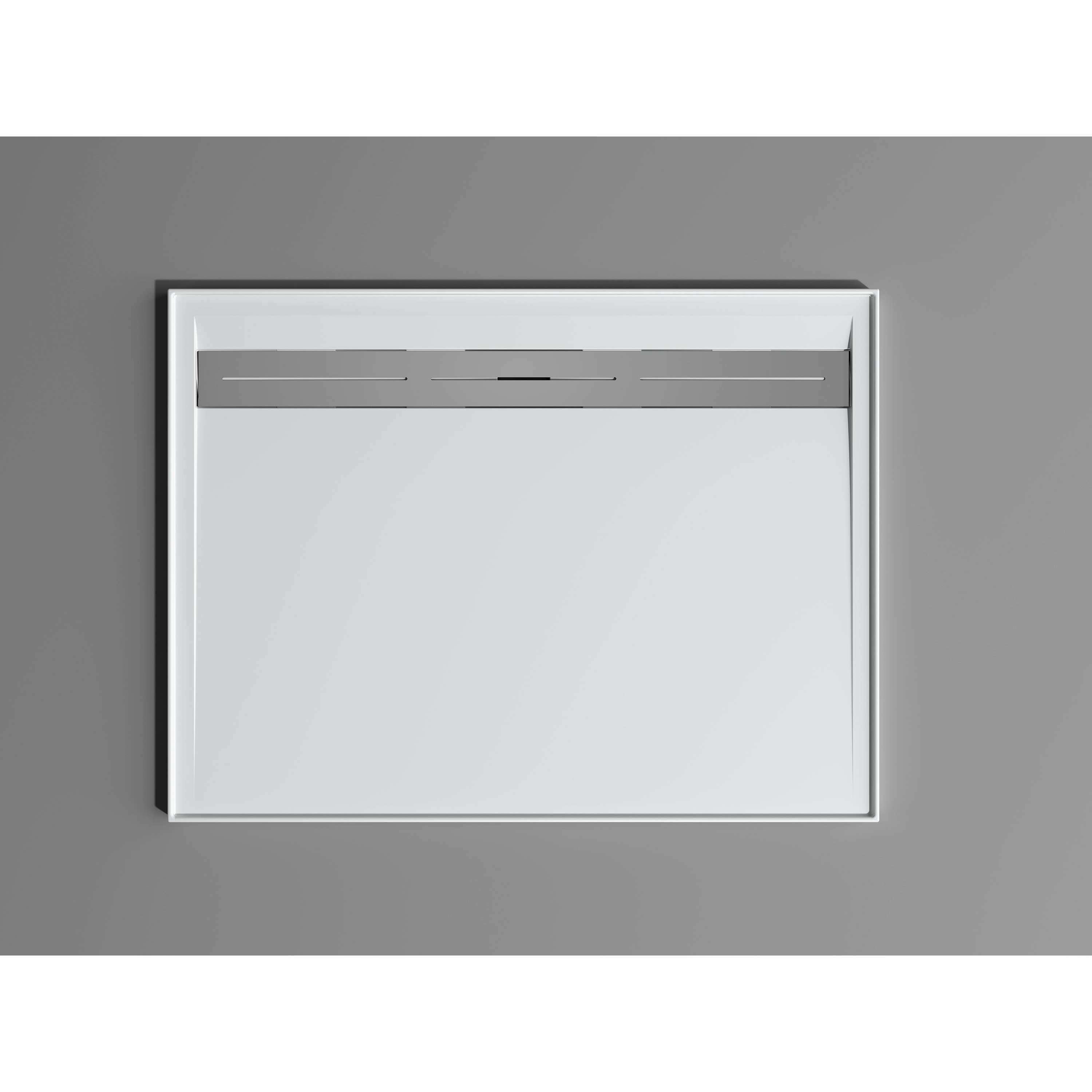 Oceano Stonelite Urban Mk11 Base 1200 X 900 Rear Outlet S/Steel C - Burdens Plumbing