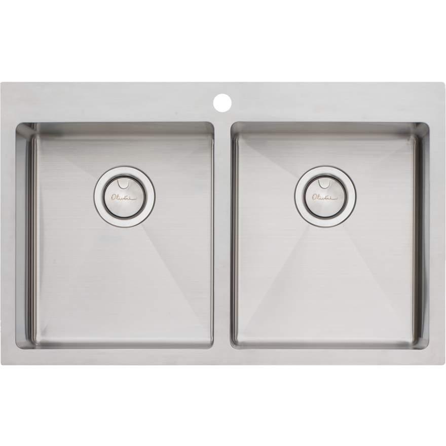 Oliveri Apollo Double Bowl Sink 1Th - Burdens Plumbing