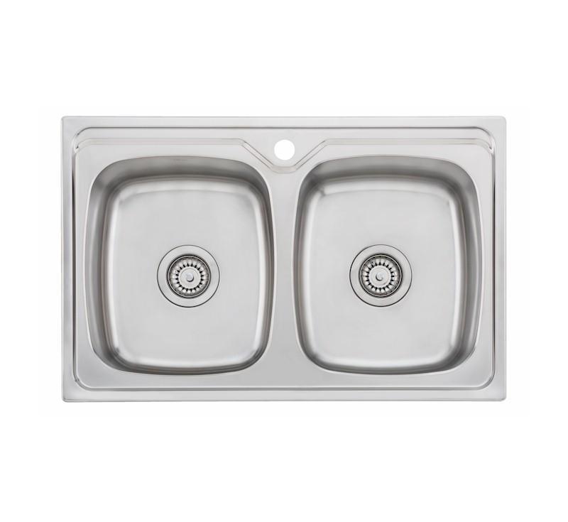 Oliveri Endeavour Double Bowl Universal Sink 1Th - Burdens Plumbing