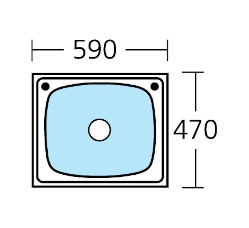 Oliveri Laundry 45L Tub Topmount With Rinse Bypass 2Th - Burdens Plumbing