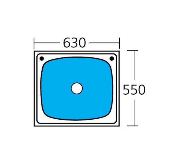 Oliveri Laundry 70L Tub With Rinse Bypass 2Th - Burdens Plumbing