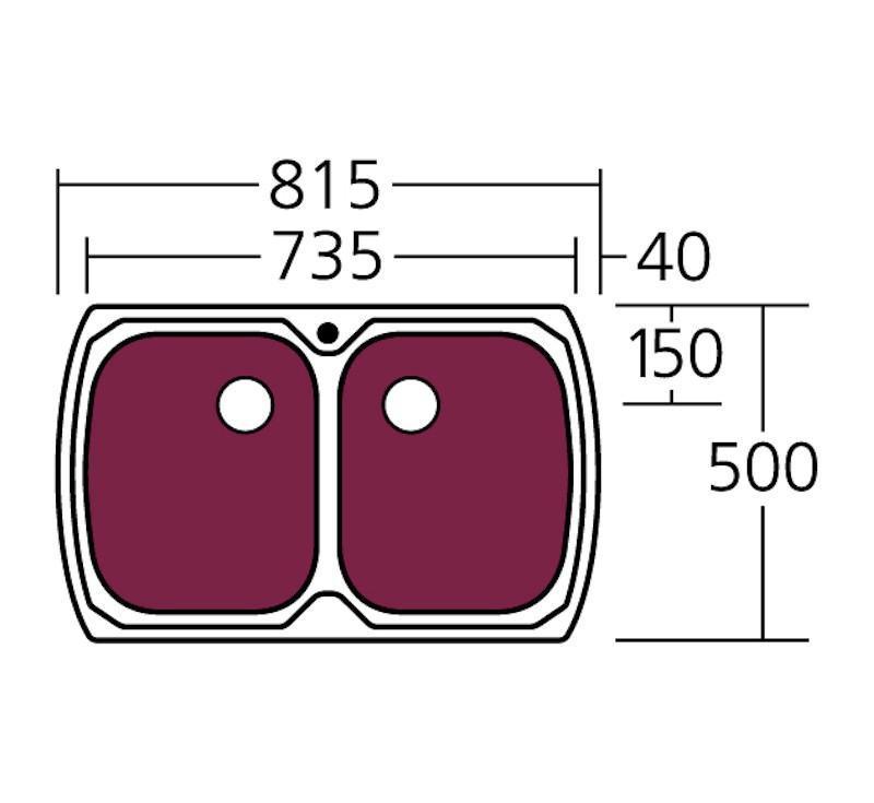 Oliveri Monet Double Bowl Topmount Sink 1Th - Burdens Plumbing