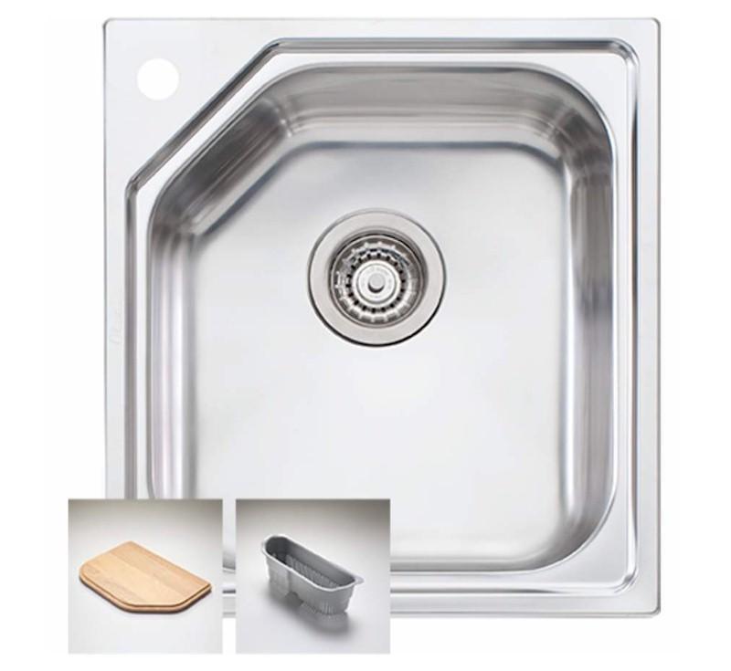 Oliveri Nu-Petite Standard Bowl Topmount Sink 1Th - Burdens Plumbing
