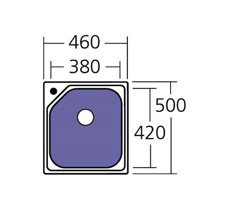 Oliveri Nu-Petite Standard Bowl Topmount Sink 1Th - Burdens Plumbing