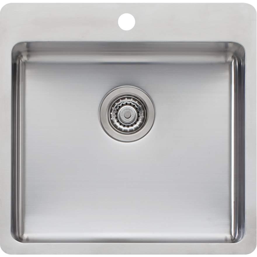 OLIVERI PRESSED SINGLE BOWL INSET SINK SN1051 - Burdens Plumbing