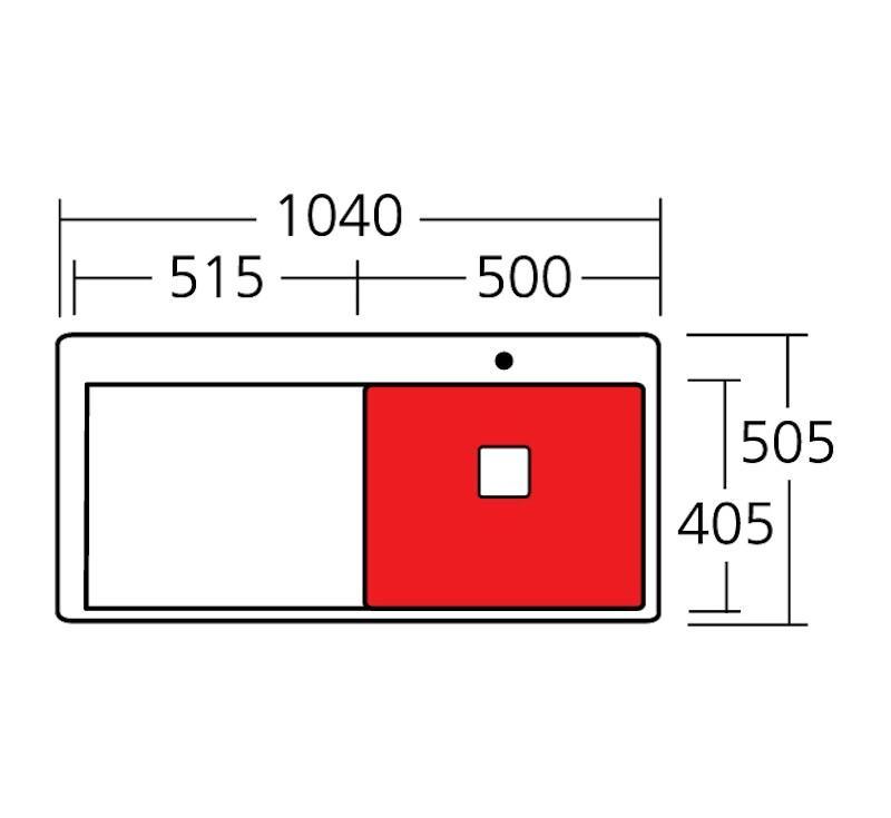 Oliveri Pro Series Single Bowl Topmount Sink L/H Drainer 1Th - Burdens Plumbing