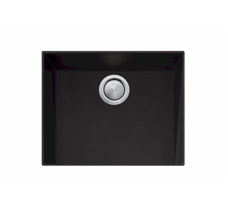 Oliveri Santorini Black Large Bowl Undermount Sink Nth - Burdens Plumbing