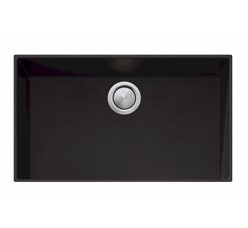 Oliveri Santorini Black Mega Bowl Undermount Sink Nth - Burdens Plumbing