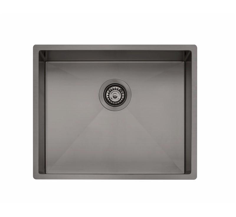 Oliveri Spectra Single Bowl Gunmetal Sink Nth - Burdens Plumbing