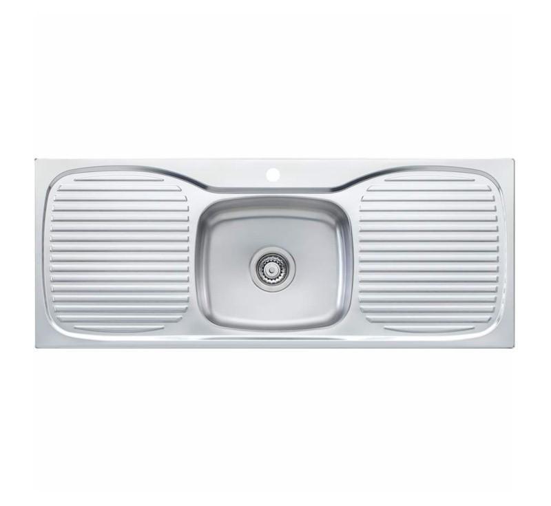 Oliveri Ultraform Single Bowl Topmount Sink Dbl Drainer 1Th - Burdens Plumbing