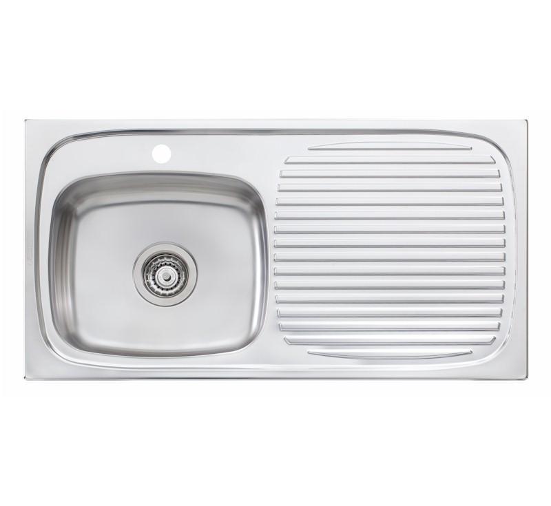 Oliveri Ultraform Single Bowl Topmount Sink R/H Drainer 1Th - Burdens Plumbing