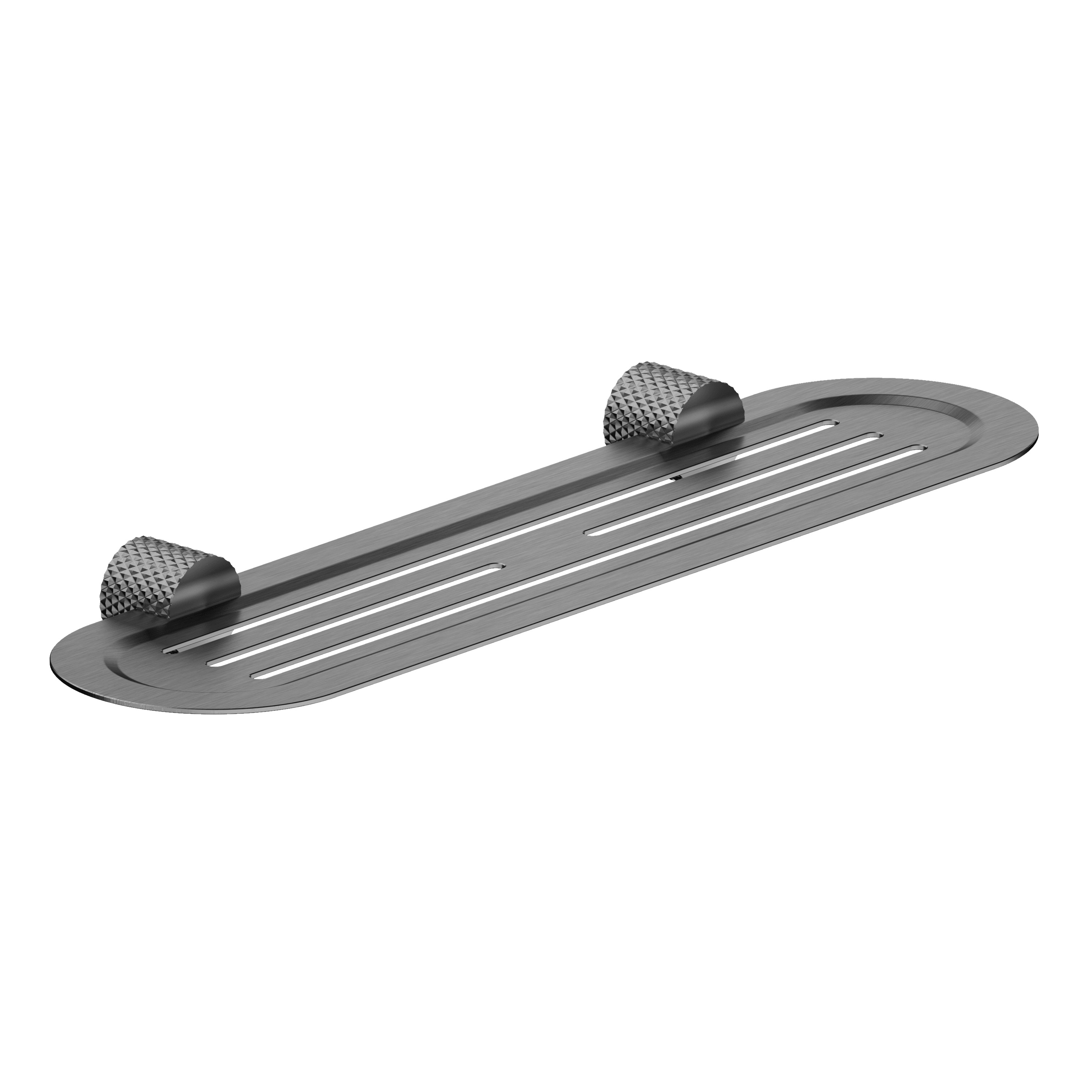 Opal Metal Shelf Gunmetal - Burdens Plumbing