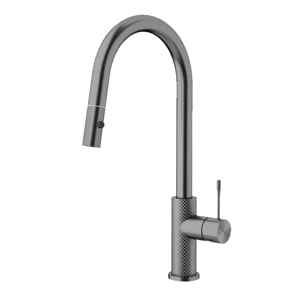 Opal Pull Out Sink Mixer Gunmetal - Burdens Plumbing