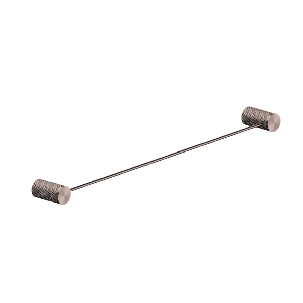 Opal Single Towel Rail Brushed Bronze 600mm - Burdens Plumbing