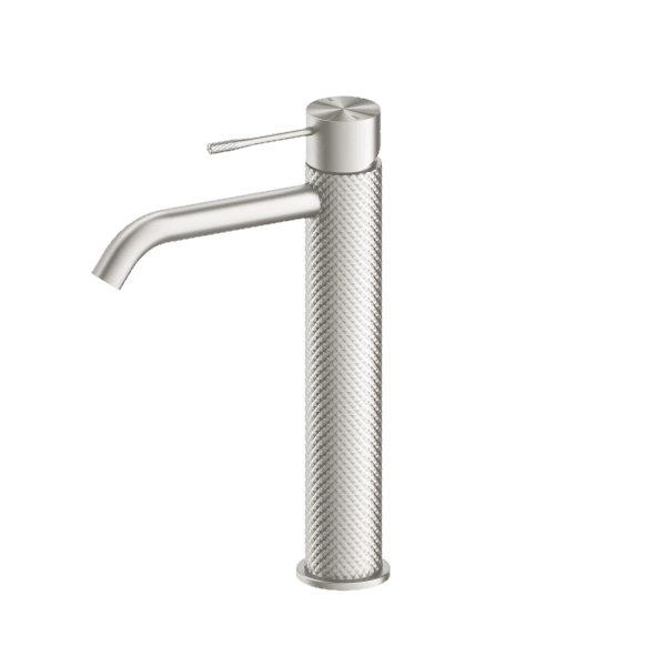 Opal Tall Basin Mixer Brushed Nickel - Burdens Plumbing