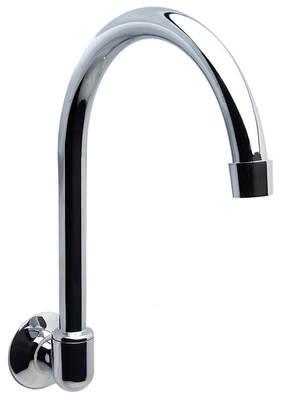 OUTLET WALL SWIVEL 165MM GOOSE NECK TUBE CHROME SP12 - Burdens Plumbing