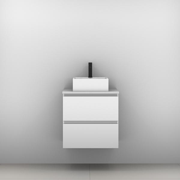 OXBOW VANITY 1200MM 20MM SILK SURFACE TOP WITH CERAMIC BASIN WALL HUNG(TIMBERLN P#:OX12MW) - Burdens Plumbing