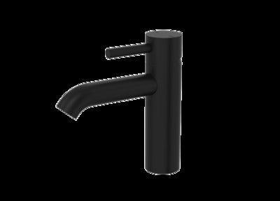 Par Lugano Basin Mixer 120Mm Matt Black - Burdens Plumbing