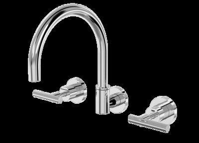 PAR PORTSEA LEVER WALL SPA SET CHROME (B29.062.3.01) - Burdens Plumbing