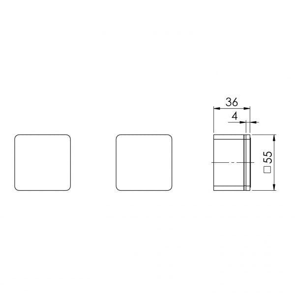 Phoenix Alia Wall Top Assemblies - Brushed Nickel - Burdens Plumbing