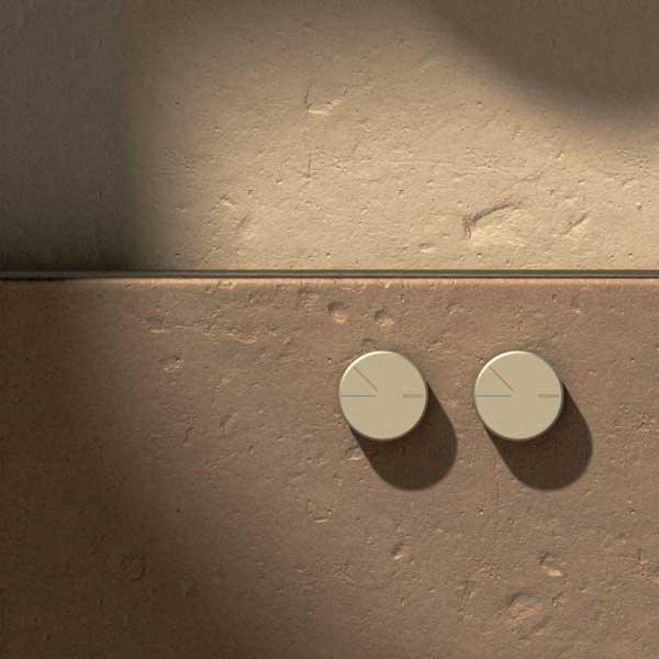 Phoenix Axia Twin Shower/Wall Mixer - Brushed Nickel - Burdens Plumbing