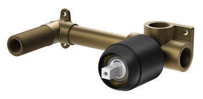 PHOENIX BUILDERS WALL MIXER SET BREECH ONLY MATTE BLACK 150-7811-10 - Burdens Plumbing