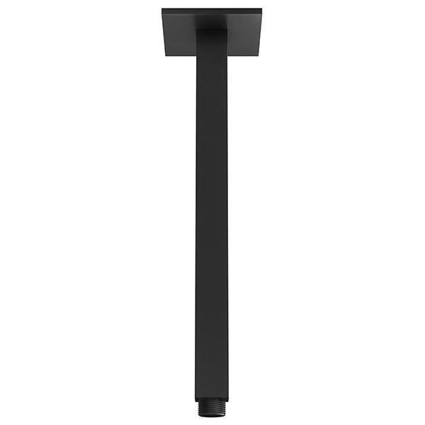 Phoenix Lexi Ceiling Arm Only 300mm Square-Matte Black - Burdens Plumbing