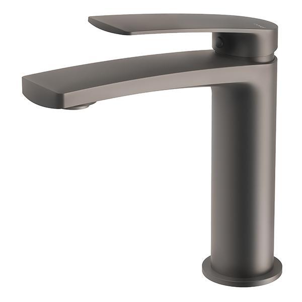 Phoenix Mekko Basin Mixer - Gun Metal - Burdens Plumbing
