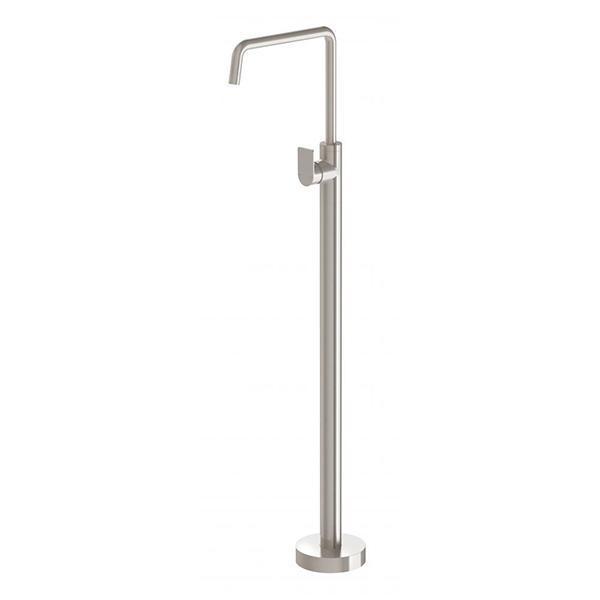 Phoenix Mekko Floor Mounted Bath Mixer - Brushed Nickel - Burdens Plumbing