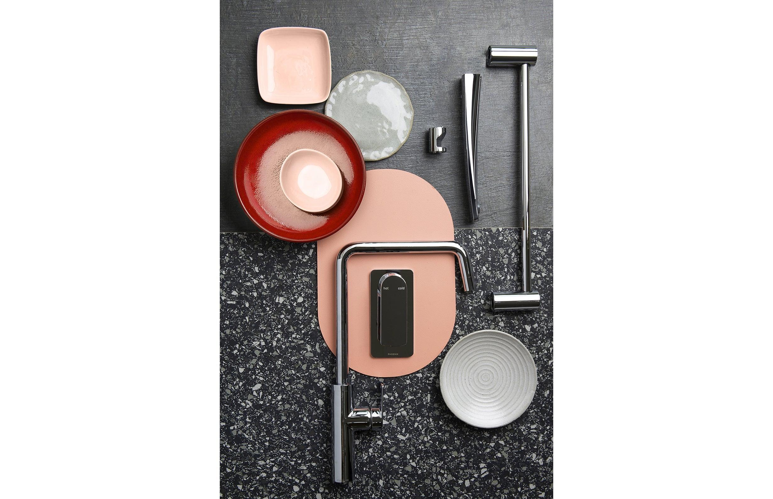 Phoenix Mekko Sink Mixer 190mm Squareline - Chrome - Burdens Plumbing