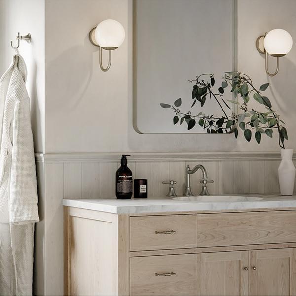 Phoenix Nostalgia Lever Basin Set Shepherds Crook Brushed Nickel - Burdens Plumbing