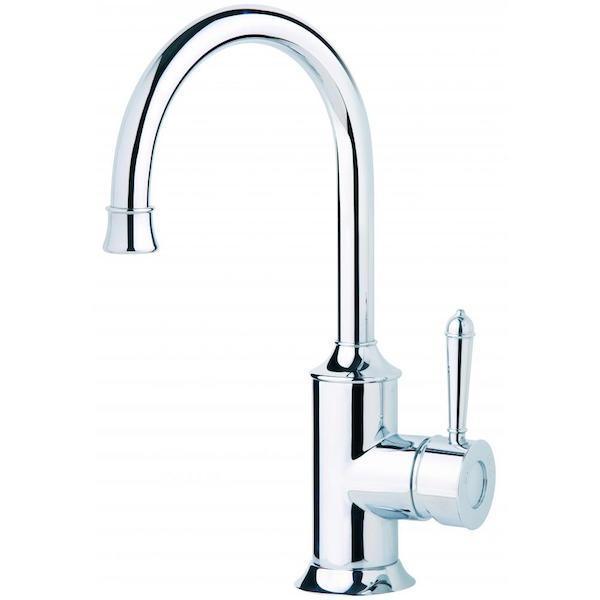Phoenix Nostalgia Sink Mixer 160mm Gooseneck-Chrome - Burdens Plumbing