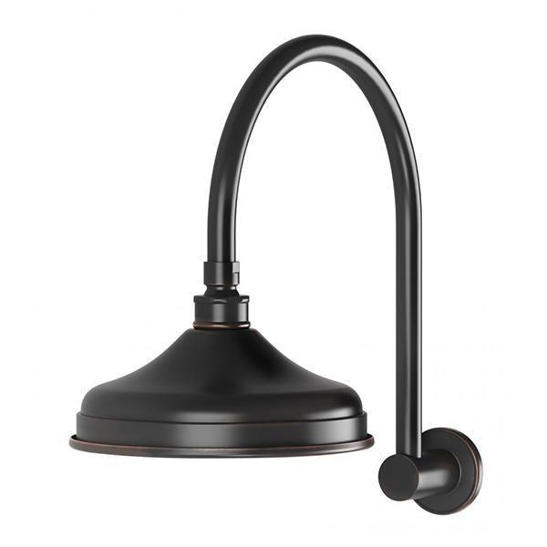 Phoenix Nostalgia Vintage Shower Arm & Rose - Antique Black - Burdens Plumbing