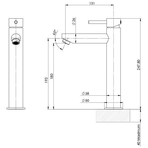 Phoenix Pina Vessel Mixer - Brushed Nickel - Burdens Plumbing
