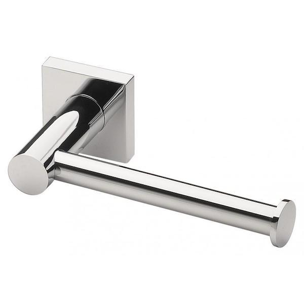 Phoenix Radii Toilet Roll Holder Square Plate-Chrome - Burdens Plumbing