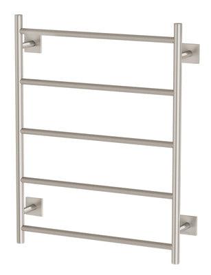 PHOENIX RADII TOWEL LADDER 550 X 740MM SQUARE PLATE BRUSHED NICKEL RS870 BN - Burdens Plumbing