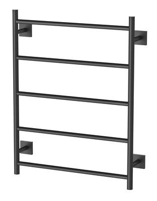 Phoenix RadII Towel Ladder 550 X 740mm Square Plate Matte Black Rs870 Mb - Burdens Plumbing