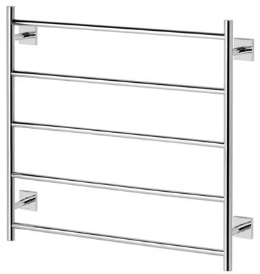 Phoenix RadII Towel Ladder 750 X 740mm Square Plate Chrome Rs871 Chr - Burdens Plumbing