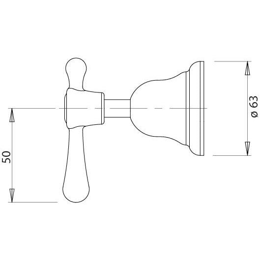 Phoenix Rhapsody Lever Wall Top Assemblies - Burdens Plumbing