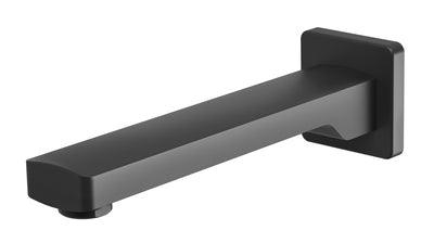 PHOENIX TEVA WALL BATH OUTLET 200MM MATTE BLACK 152-7620-10 - Burdens Plumbing