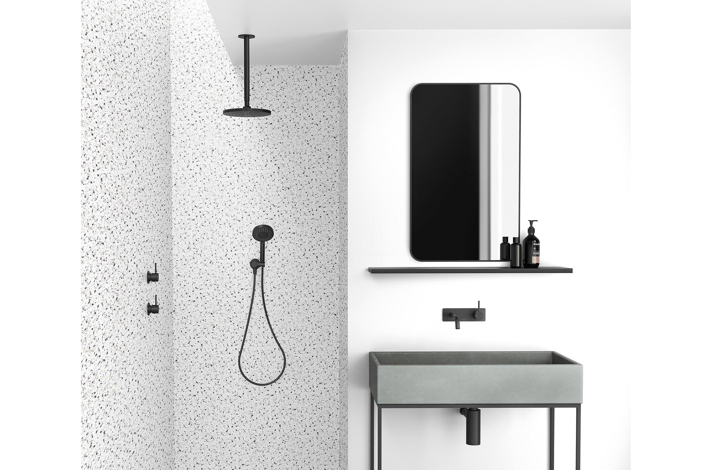 Phoenix Vivid Ceiling Arm Only 300mm-Matte Black - Burdens Plumbing