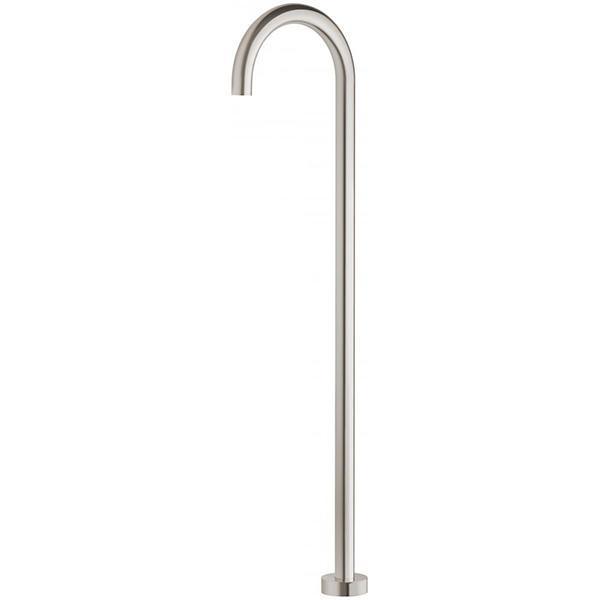 Phoenix Vivid Floor Mounted Bath Outlet 940mm - Brushed Nickel - Burdens Plumbing