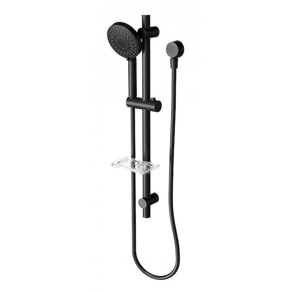 Phoenix Vivid Rail Shower Matte Black - Burdens Plumbing