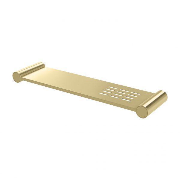 Phoenix Vivid Slimline Metal Shelf Brushed Gold - Burdens Plumbing