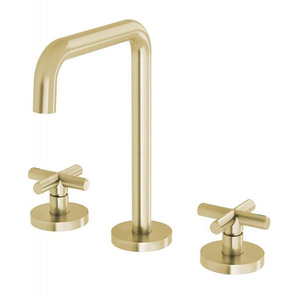 Phoenix Vivid Slimline Plus Basin Set Brushed Gold - Burdens Plumbing
