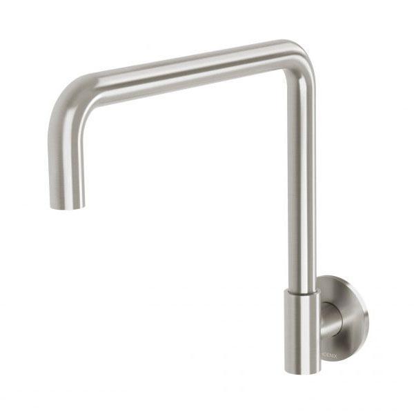 Phoenix Vivid Slimline Plus Wall Sink Outlet Brushed Nickel - Burdens Plumbing