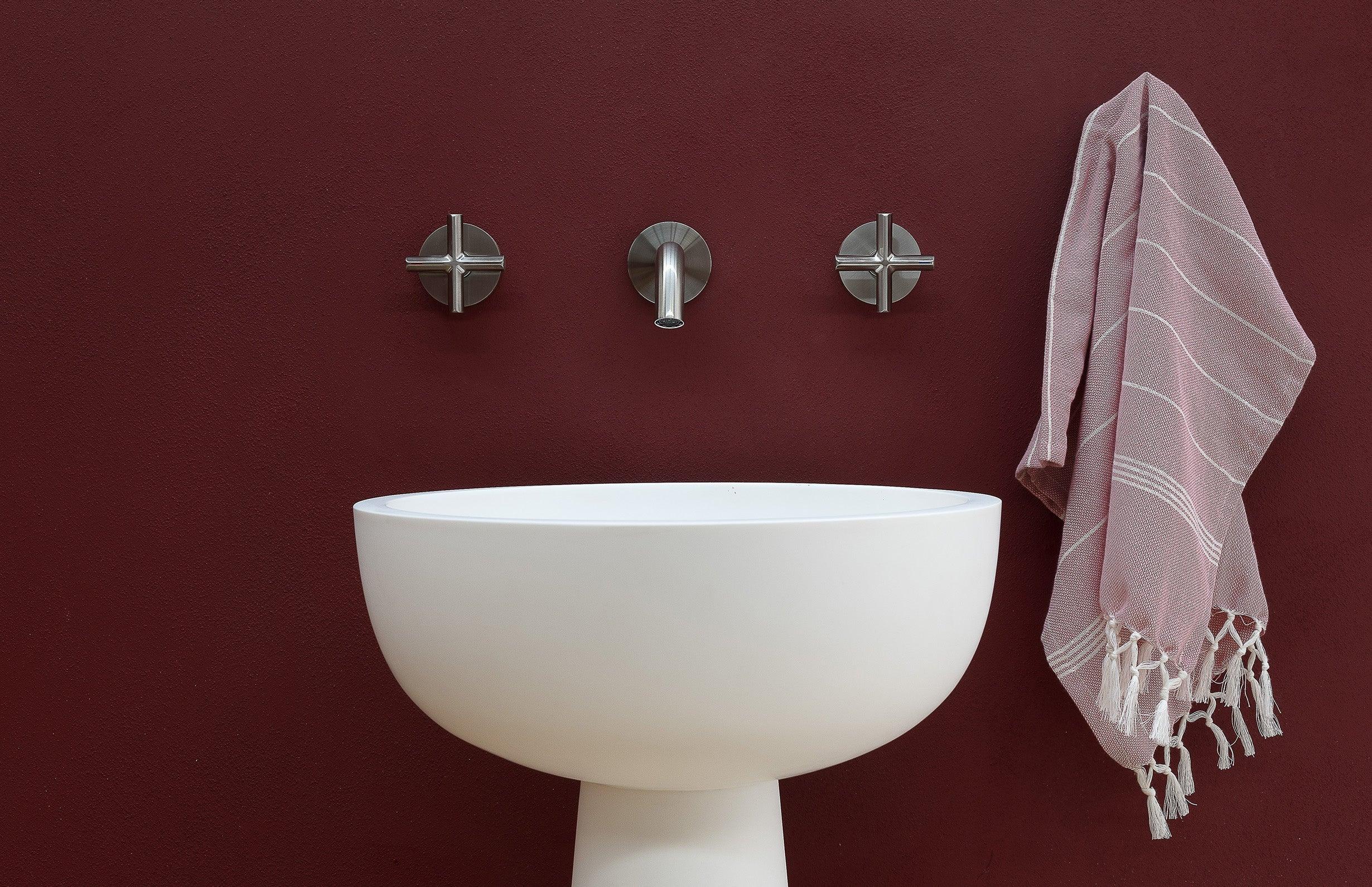 Phoenix Vivid Slimline Plus Wall Top Assemblies 15mm Extended Spindles - Brushed Nickel - Burdens Plumbing