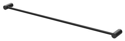 Phoenix Vivid Slimline Single Towel Rail 800mm Matte Black 111-8030-10 - Burdens Plumbing