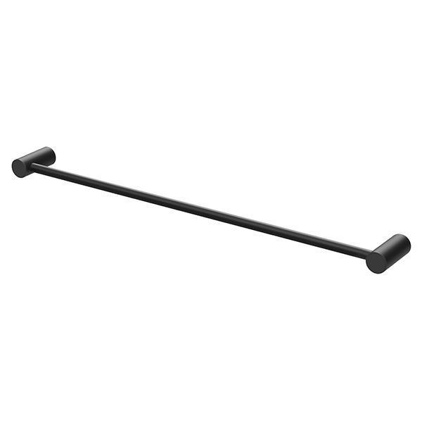 Phoenix Vivid Slimline Single Towel Rail - Matte Black - Burdens Plumbing