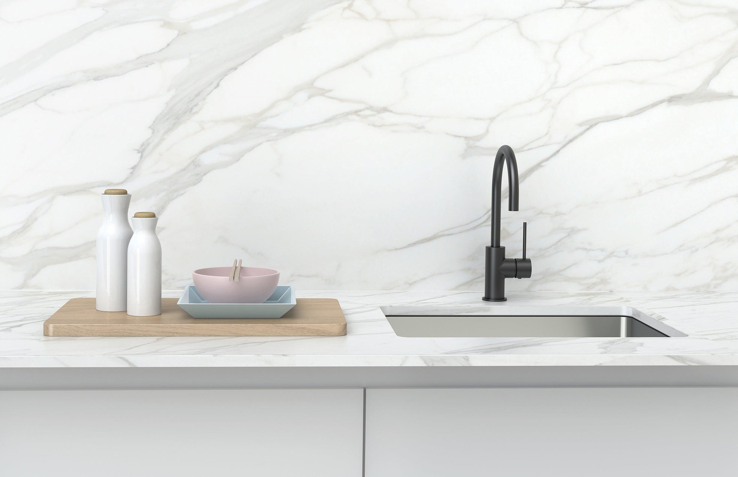 Phoenix Vivid Slimline Sink Mixer 160mm G/Neck Matt Black Vs735Mb - Burdens Plumbing